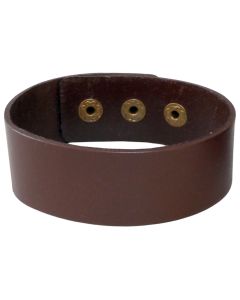 LGT JWLS Verstelbare Leren Armband in Bruin - Vintage
