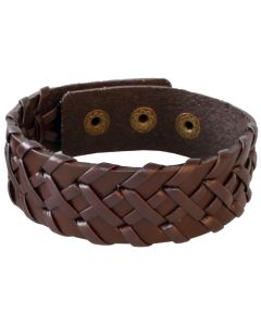 LGT JWLS Verstelbare Leren Armband in Bruin