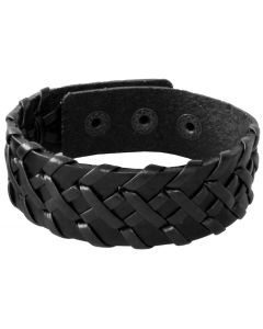 LGT JWLS Verstelbare Leren Armband in Zwart