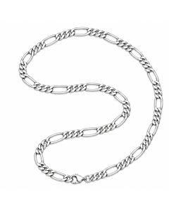 LGT JWLS Zilverkleurige Figaro Herenketting van Edelstaal 4.5mm