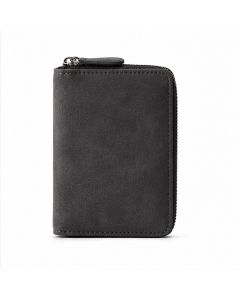 LGT JWLS Zwarte Unisex Pasjeshouder met Rits van PU Leer