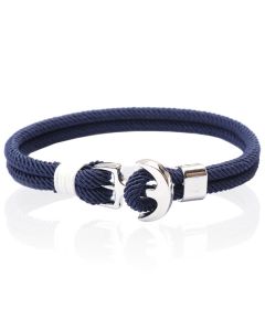 LGT Jewels Anker armband heren Touw Navy