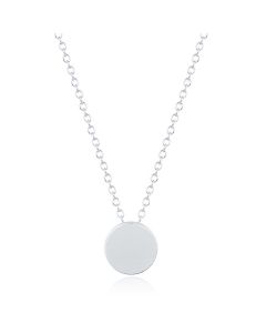 LGT Jewels Dames ketting Munt hanger Zilverkleurig