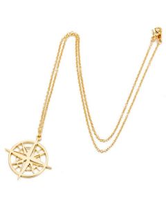 LGT Jewels Dames ketting kompas Goudkleurig