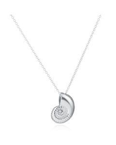 LGT Jewels Dames ketting Sea Snail Swirl Zilverkleurig