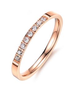 LGT Jewels dames ring Rose Edelstaal Zirkonia