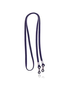 LGT Jewels Donkerblauw Elastisch PU Leren Koord voor Zonnebril of Leesbril