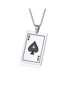 LGT Jewels heren ketting Edelstaal Ace Of Spades