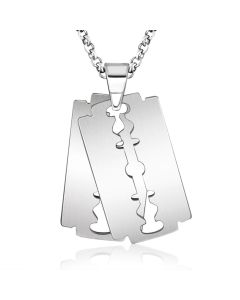 LGT Jewels heren ketting Edelstaal Double  Razor