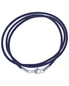 LGT Jewels leren koord ketting blauw 2mm