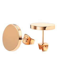 LGT Jewels Ronde oorknoppen Edelstaal Rose