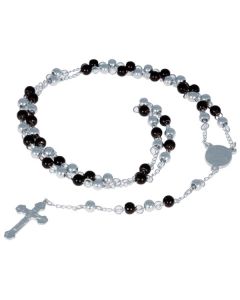 LGT Jewels Rozenkrans Edelstaal Black Silver Edition