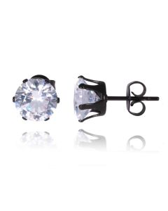 LGT Jewels Stud oorbellen Black Edition Round