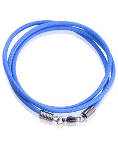 LGT Jewels waxkoord ketting Blauw- 2.5mm