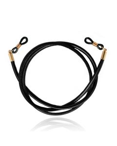 LGT Jewels Zwart PU Leren Koord voor Zonnebril of Leesbril