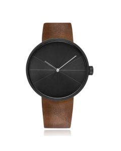 LGT JWLS Business Horloge - Bruin Leren Band, Zwart Uurwerk