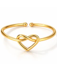 LGT JWLS Dames Ring One Size Goudkleurig Hart