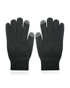 LGT JWLS Gebreide Heren Handschoenen - Warm Winter Donkergrijs