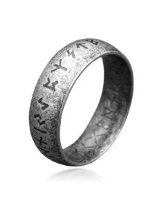 LGT JWLS Heren Ring - Ancient Runic Silver