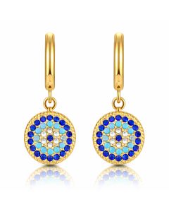 LGT JWLS Oorringen Goudkleurig Hanger Austrian Crystals