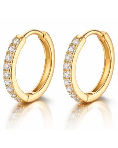 LGT JWLS Oorringen Goudkleurig Zirkonia