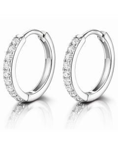 LGT JWLS Oorringen Zilverkleurig Zirkonia