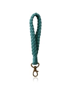 Macramé Polsband met Gesp - Donker Groen