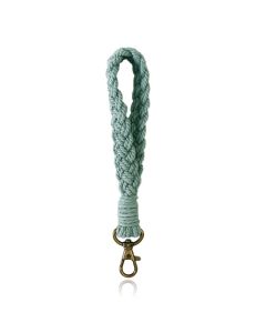 Macramé Polsband met Gesp - Licht Groen