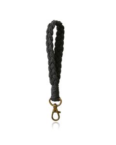 Macramé Polsband met Gesp - Zwart