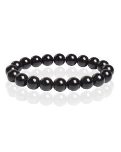 Memphis Natuursteen Armband 10mm - Black Agate