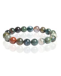 Memphis Natuursteen Armband 10mm - Indian Agate