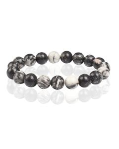 Memphis Natuursteen Armband 10mm - Picasso Stone