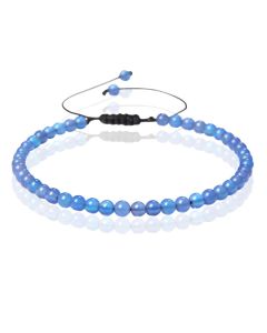 Memphis No.1 Armband - 4mm Agate Blue
