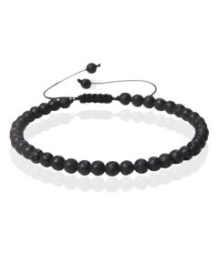 Memphis No.1 Armband - 4mm Lava Stone