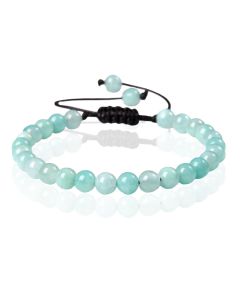 Memphis No.2 Natuursteen  Armband Dames - 6mm Angle Stone