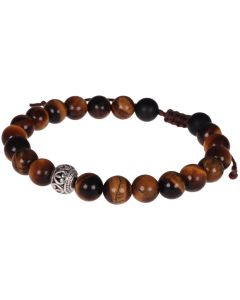 Memphis armband Tigereye Tibetaanse kraal