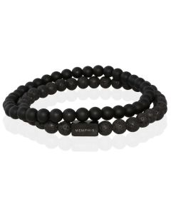 Memphis DUO Kralenarmbanden set Double Black