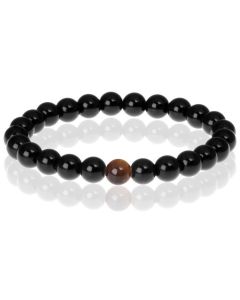 Memphis kralen armband Black Onyx Natural Stone