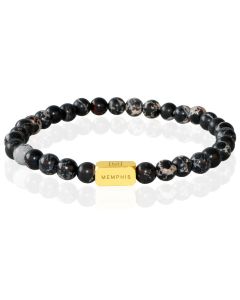 Memphis Kralen Armband Imperial Jasper & Gold 
