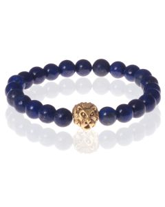 Heren kralen armband Lapis Lazuli Lion