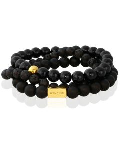 Memphis TRIO Kralenarmbanden set Blackjack