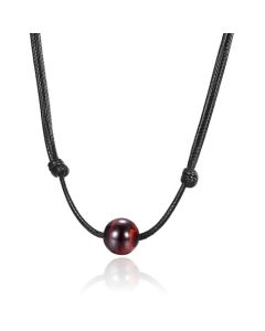 Memphis Verstelbare Heren Collier - Single Bead Red