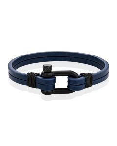 Mendes Dubbele Lederen Band - D-Shackle Royal