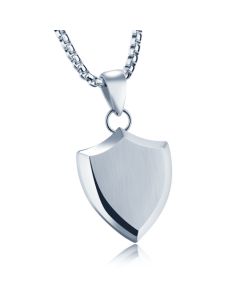 Mendes heren ketting met hanger Silver Shield