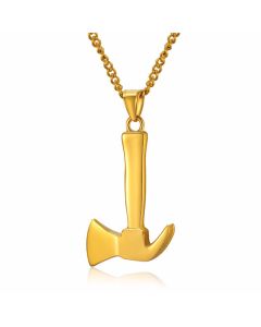 Mendes Jewels kettinghanger heren Goudkleurig Axe