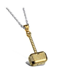 Mendes Jewels kettinghanger Hammer Of Thor Goudkleurig