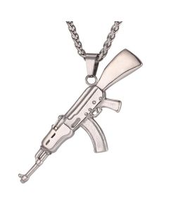 Mendes kettinghanger Edelstaal AK47 Silver