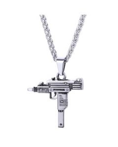Mendes kettinghanger Edelstaal UZI Silver