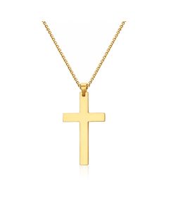 Mendes Kruis kettinghanger Cuban Link Goudkleurig