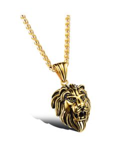 Heren ketting Mendes Leeuw Kettinghanger Goudkleurig